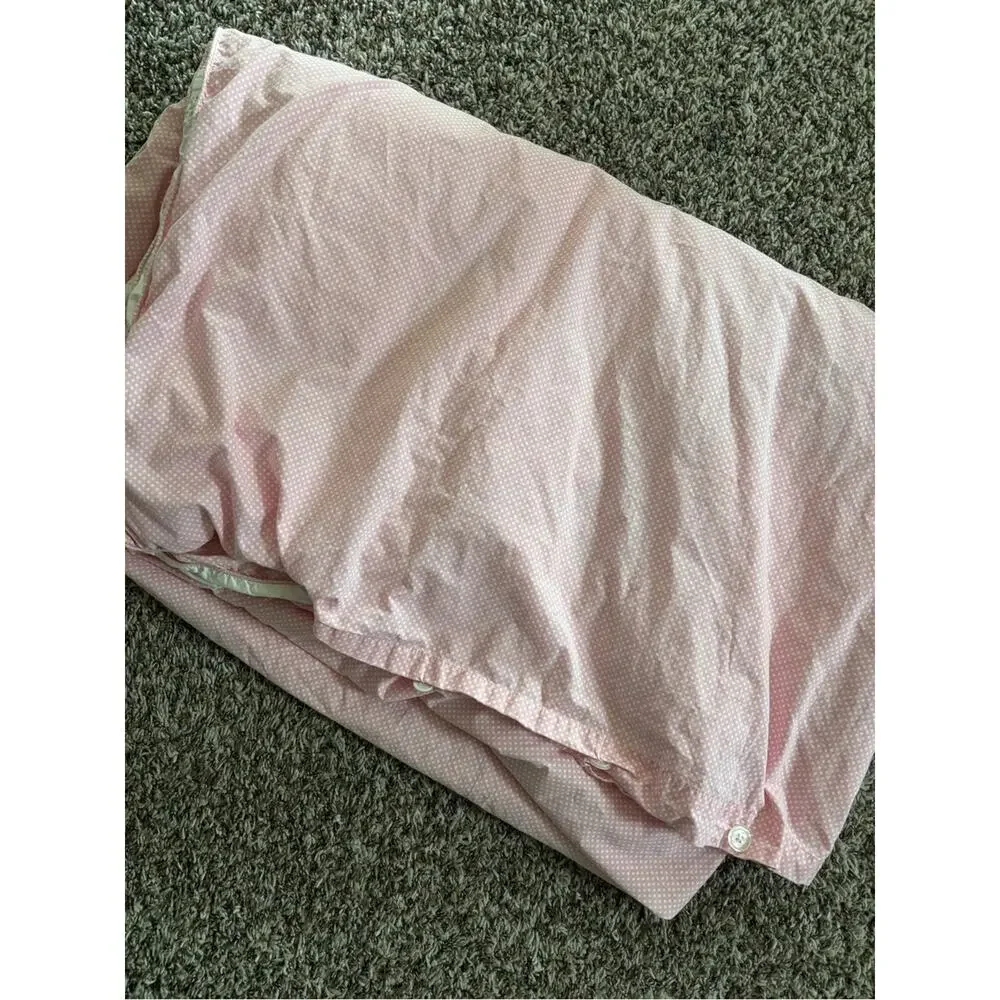 Pottery Barn Kids Lindsey Lattice duvet cover twin bedding organic cotton